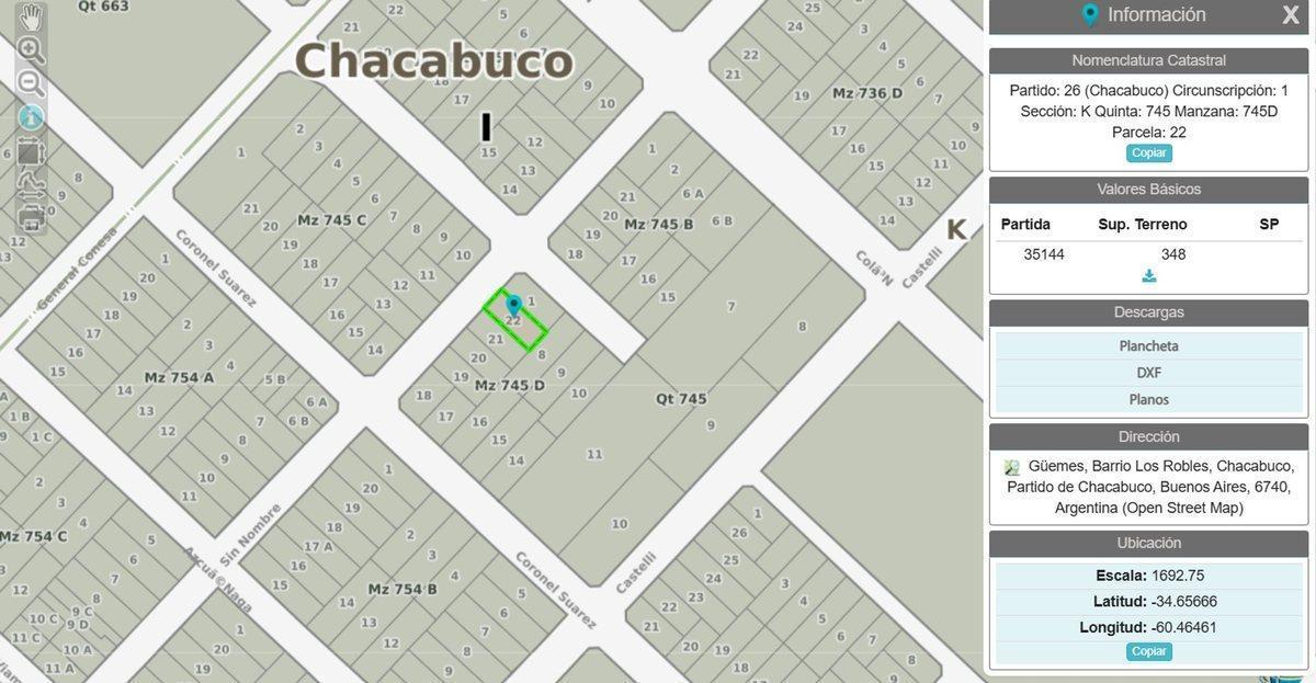 TERRENO EN VENTA EN CHACABUCO
