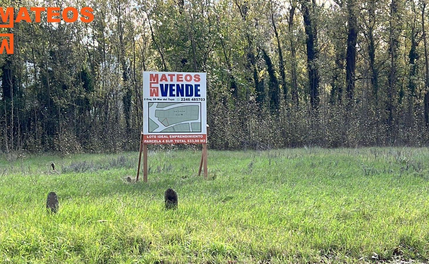 VENTA LOTE SOBRE EL MONTE DE SANTA TERESITA IDEAL PARA EMPRENDIMIENTO