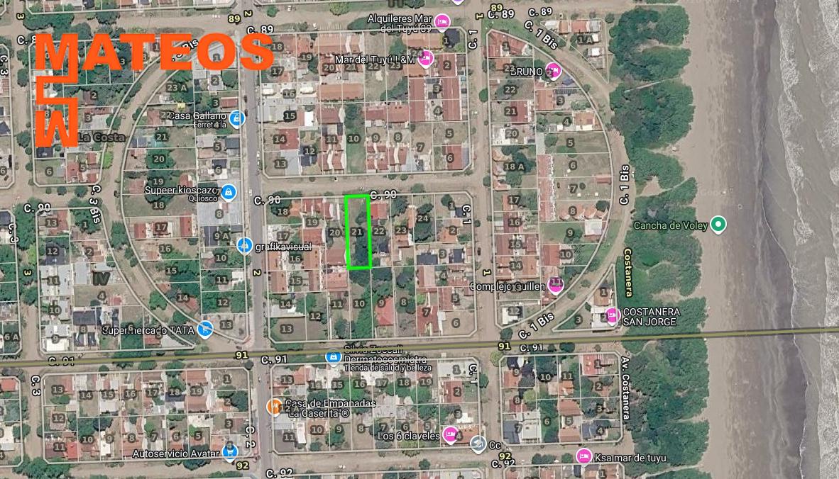 VENTA LOTE BALDÍO MAR DEL TUYÚ EXCELENTE OPORTUNIDAD A POCOS MTS DEL MAR