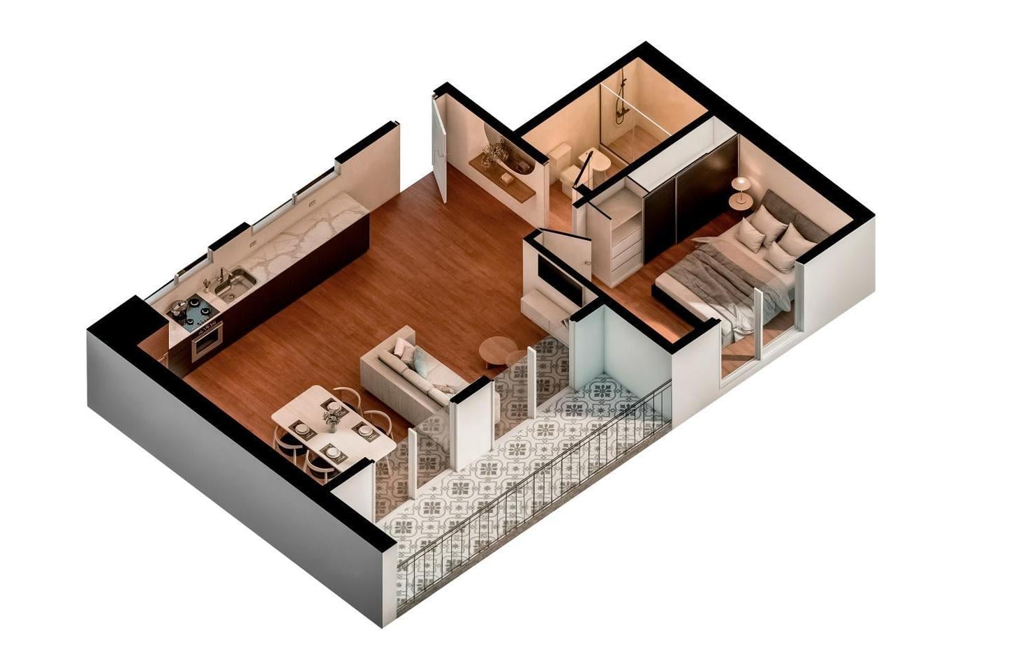 Foto de VENTA DEPARTAMENTO TRES AMBIENTES POZO EDIFICIO HARMONY, imagen 4