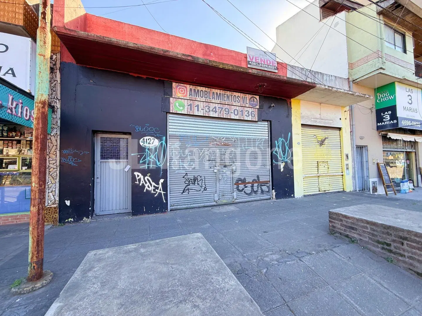 Lote 230 m2 con 2 locales y losa 3