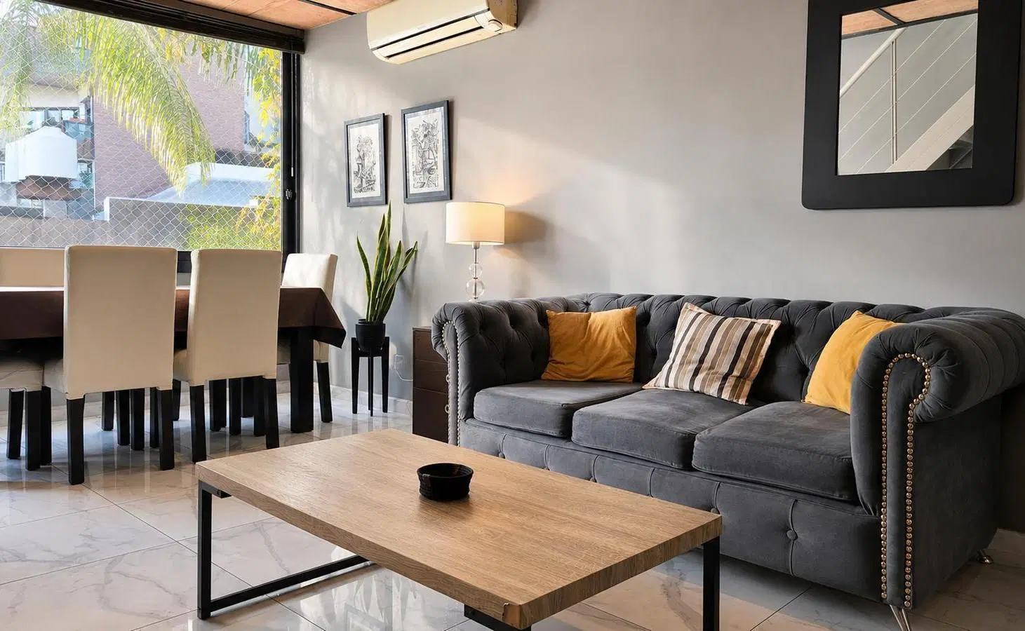 Departamento duplex 3 amb. amoblado en alquiler con Gran Terraza en Palermo 1