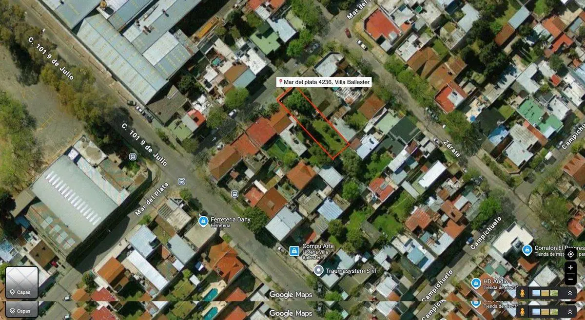 VENTA LOTE EN VILLA BALLESTER de 355m Totales 5