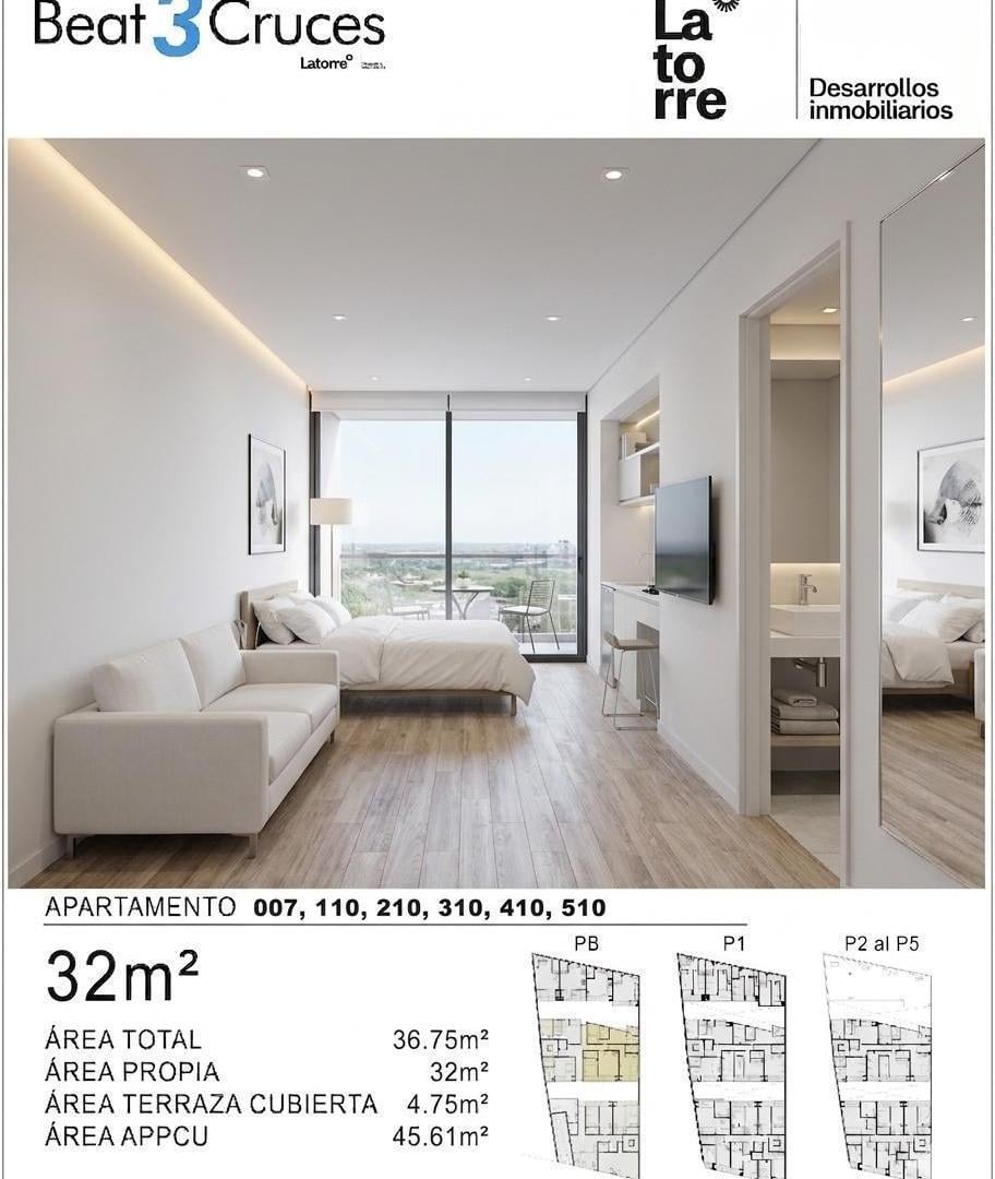 Foto de Venta Apartamento 1 dormitorio en Tres Cruces, imagen 4