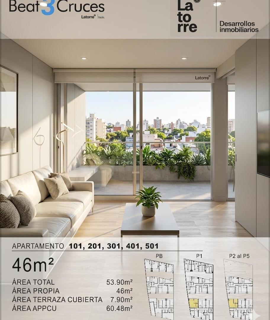 Foto de Venta Apartamento 1 dormitorio zona tres cruces, imagen 4