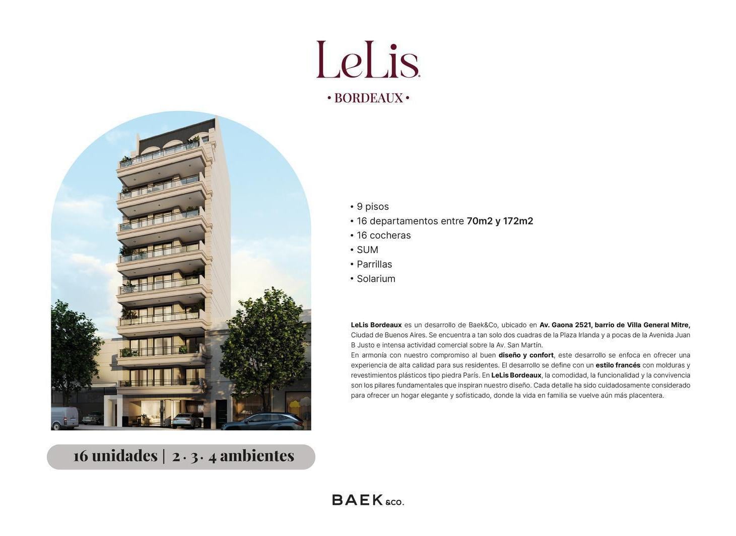 LeLis BORDEAUX - Villa General Mitre