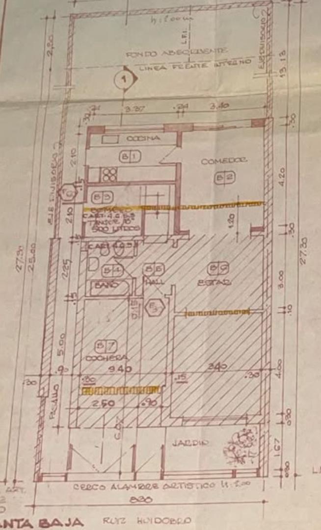 Foto de CASA SOBRE LOTE PROPIO DE 8,66X27 CON COCHERA Y GRAN JARDIN, imagen 3