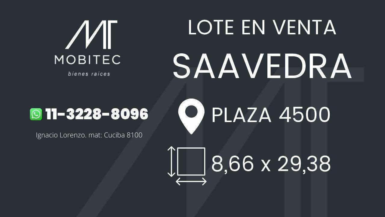 Terreno en SAAVEDRA