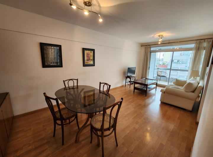 Departamento 3 ambientes amoblados en alquiler con balcon, lavarropas y piscina en colegiales 4