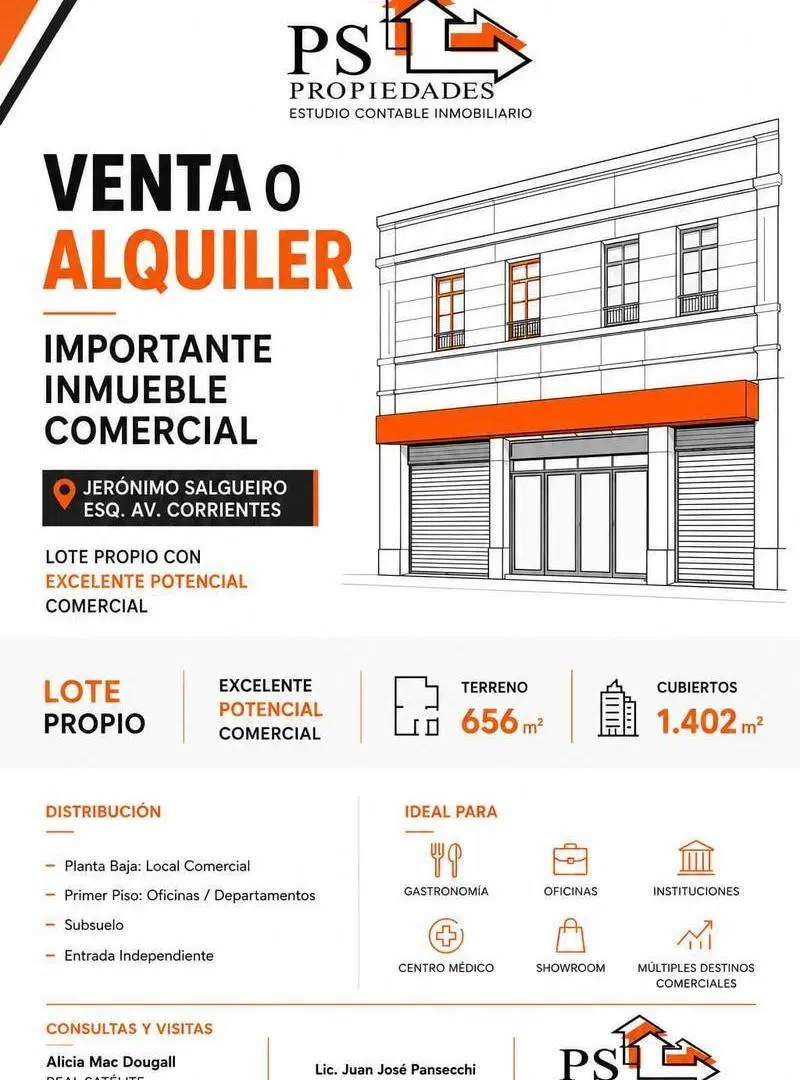 Local C 12 metros de Frente a refaccionar 600 m2 cubierto en planta baja 2