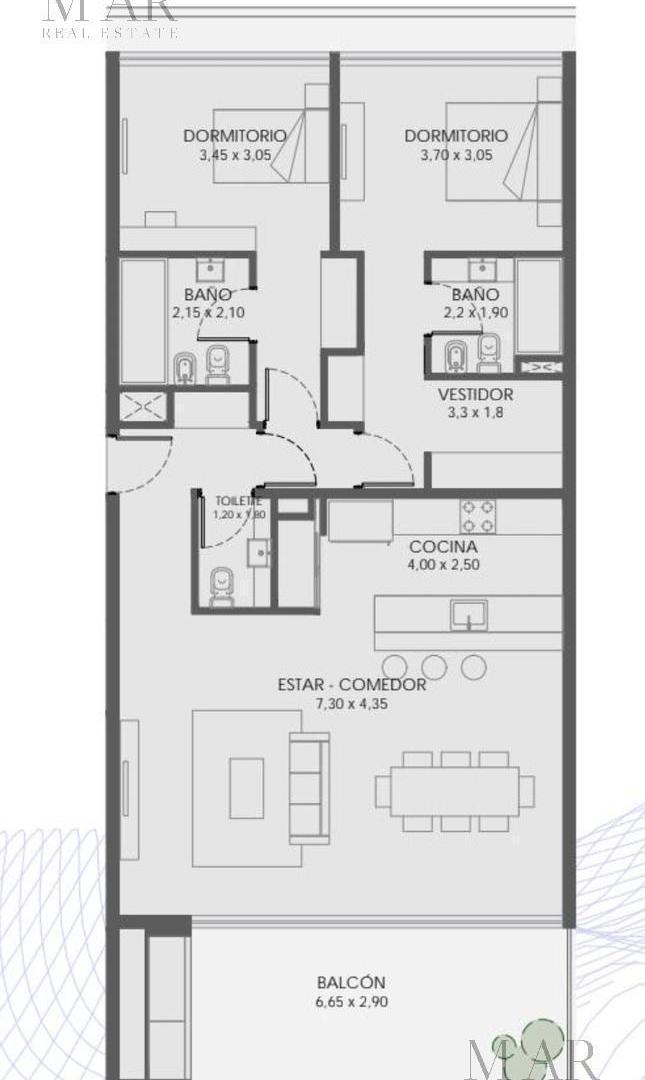Departamento en Venta con salida al Río, 2 dom en suite, Acqua Marinas, Nordelta