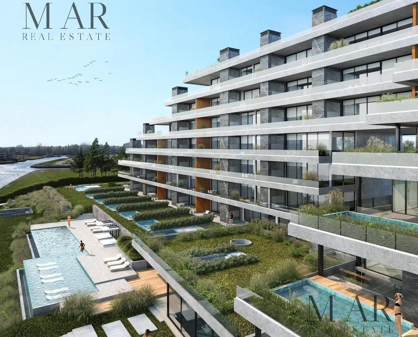 Departamento en Venta con salida al Río, 2 dorm en suite jardin con pileta. Acqua Marinas, Nordelta 8