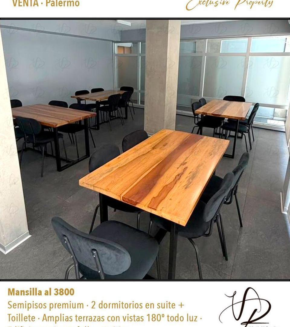 Piso de 130 m2 en venta en Palermo con cochera