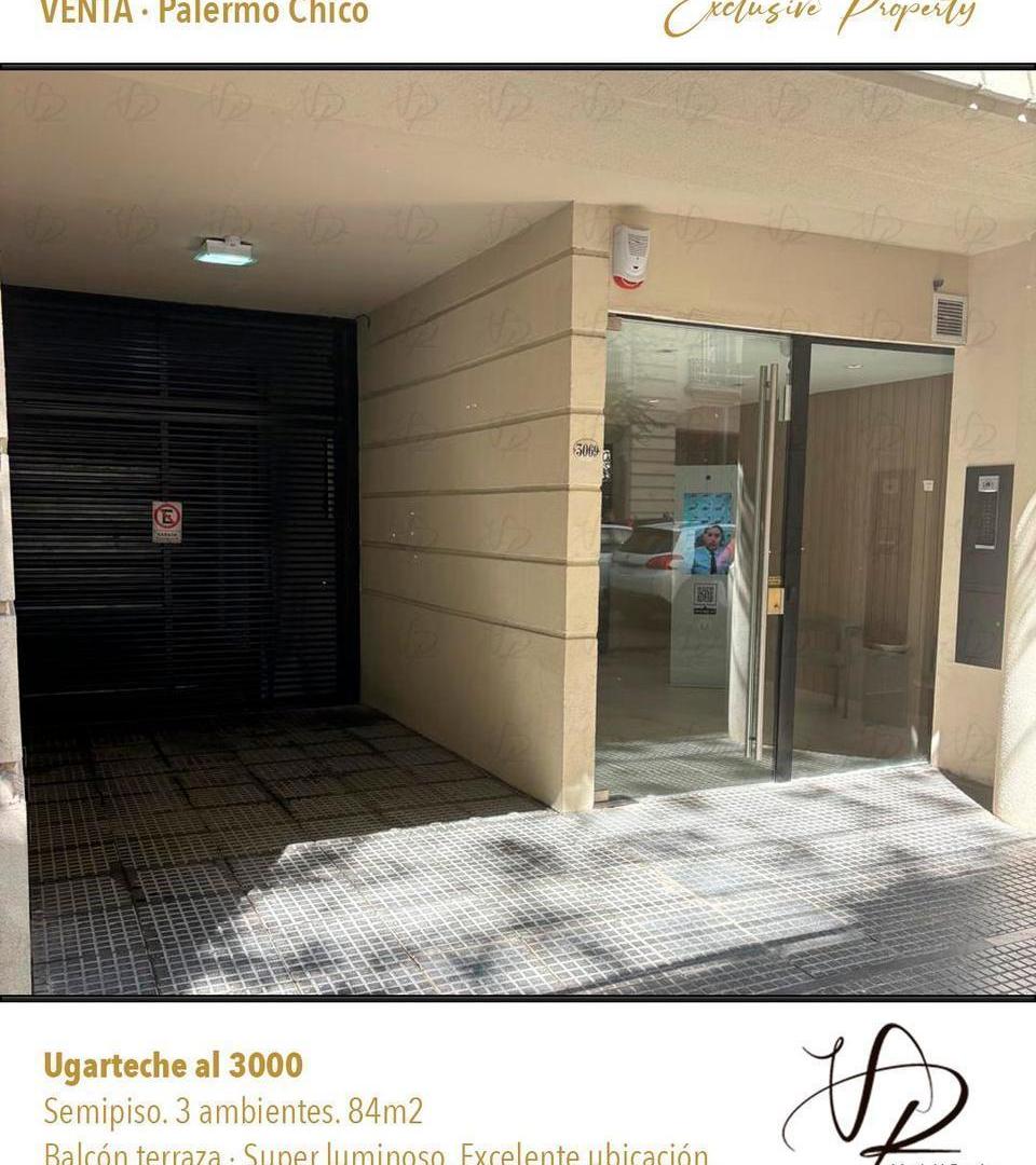3 ambientes a estrenar con cochera y baulera en Palermo Chico