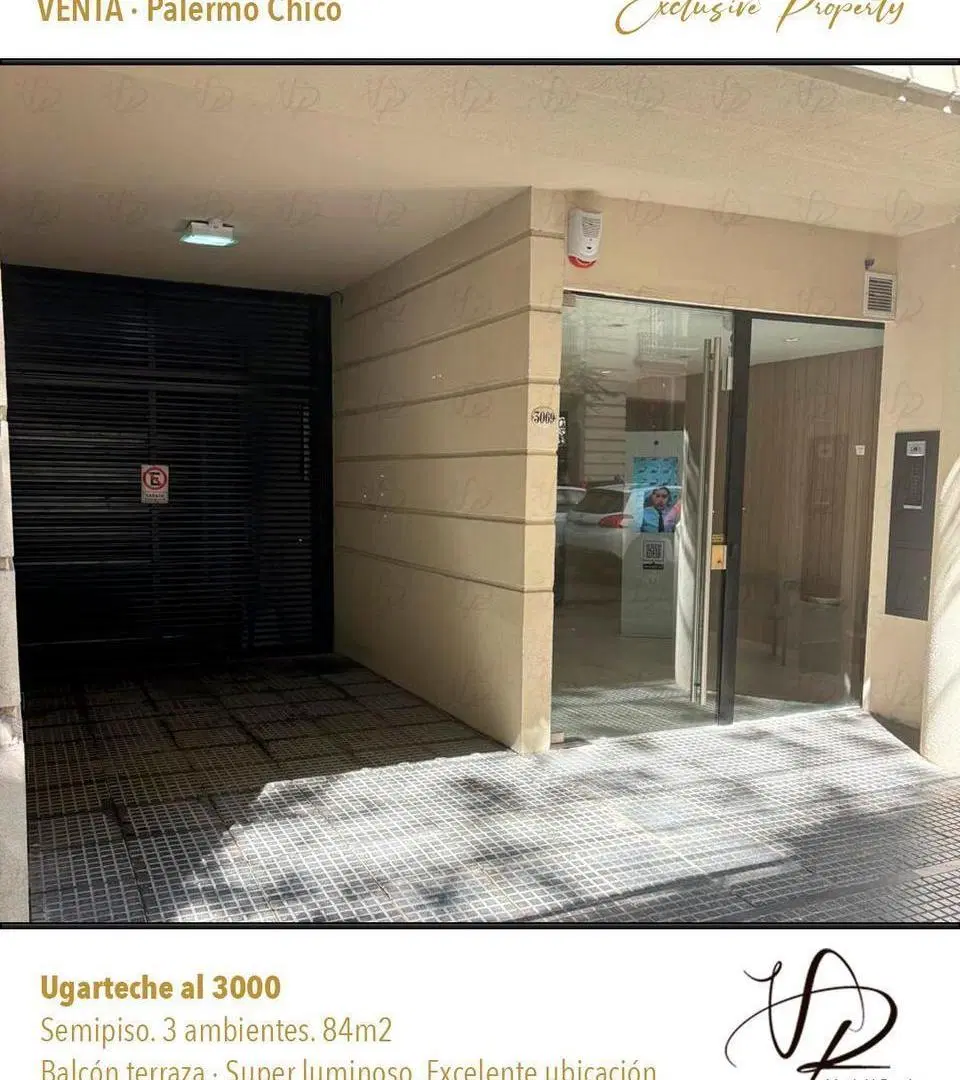 3 ambientes a estrenar con cochera y baulera en Palermo Chico 1