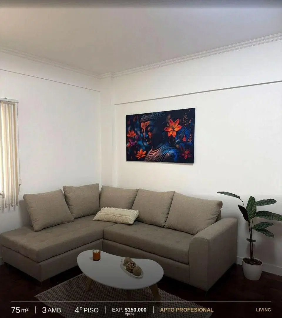 Venta Departamento 3 ambientes. Zona Plaza Mitre 4