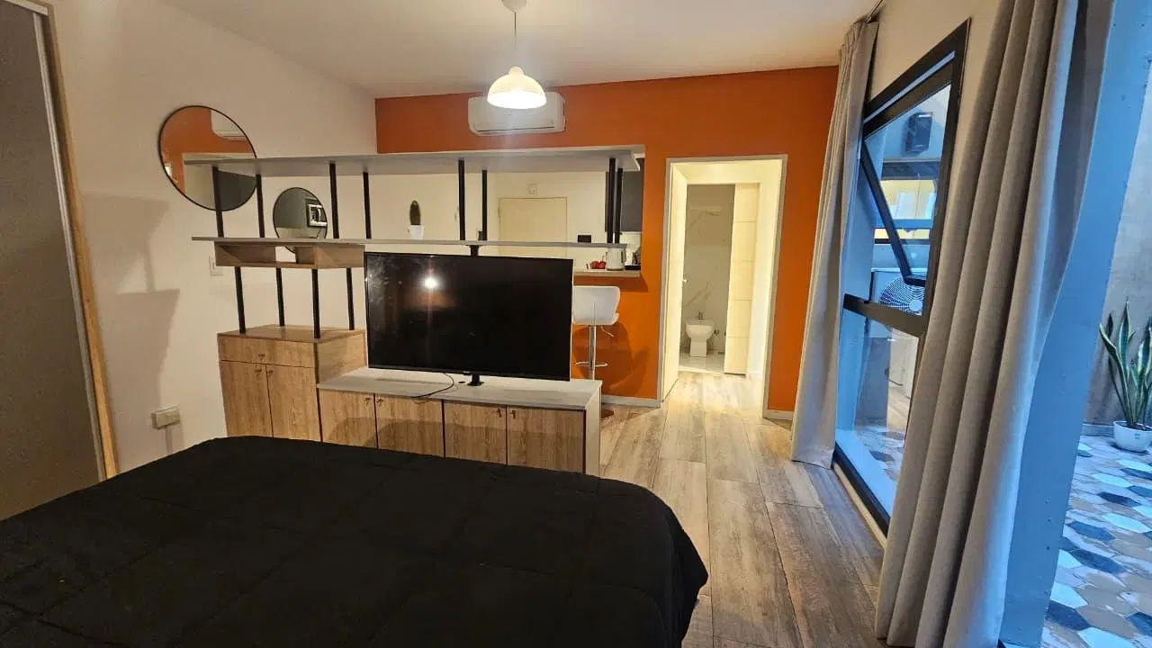 Hermoso monoambiente amoblado con patio 5