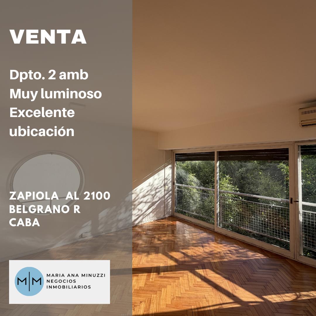 Excelente departamento de 2 amb en Belgrano R - Super luminoso - Balcón francés