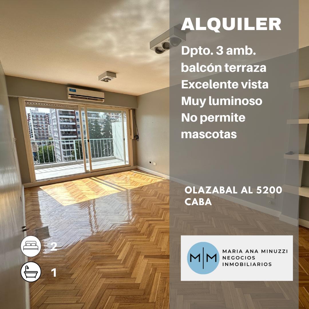 Foto de 3 AMBIENTES CON BALCÓN TERRAZA EN ALQUILER | VILLA URQUIZA, imagen 1