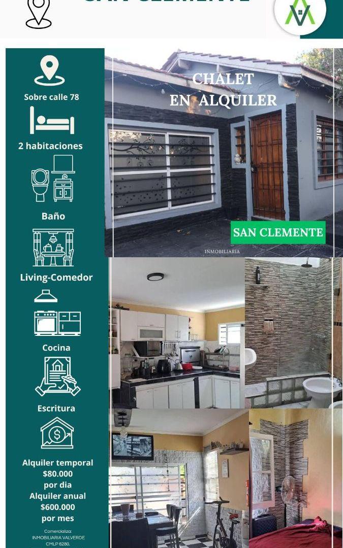 CHALET EN ALQUILER TEMPORARIO EN SAN CLEMENTE