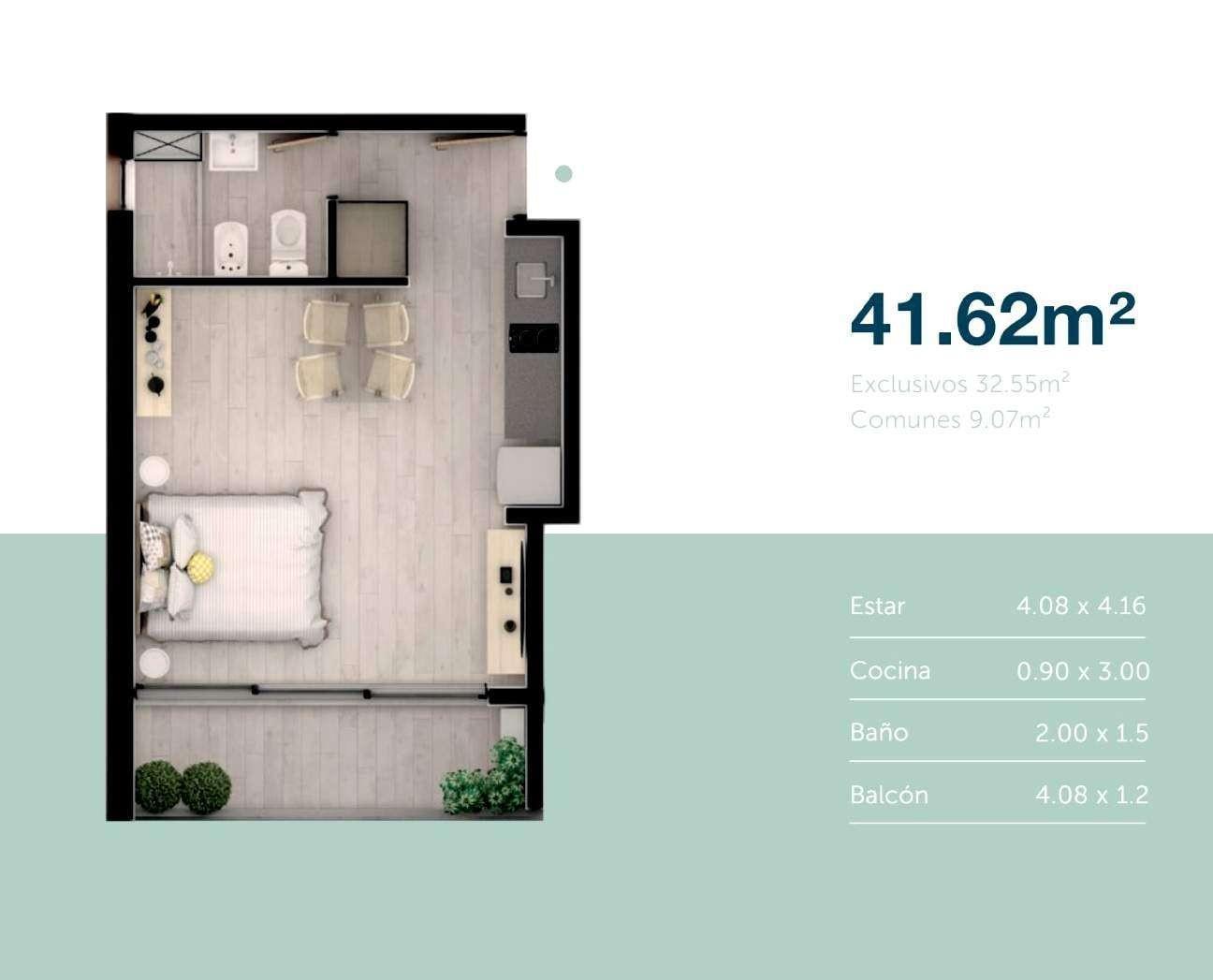VENTA - DEPARTAMENTO MONOAMBIENTE - ECHESORTU