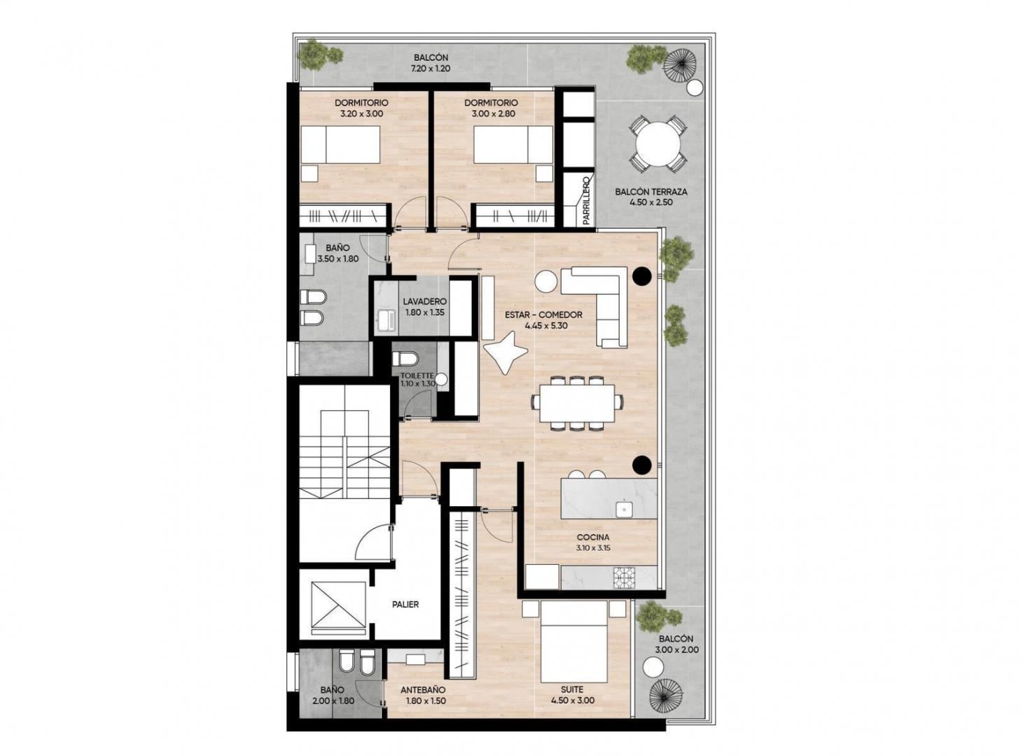 Foto de VENTA DEPARTAMENTO PISO EXCLUSIVO 3 DORMITORIO CON BALCON Y CON COCHERA, imagen 5