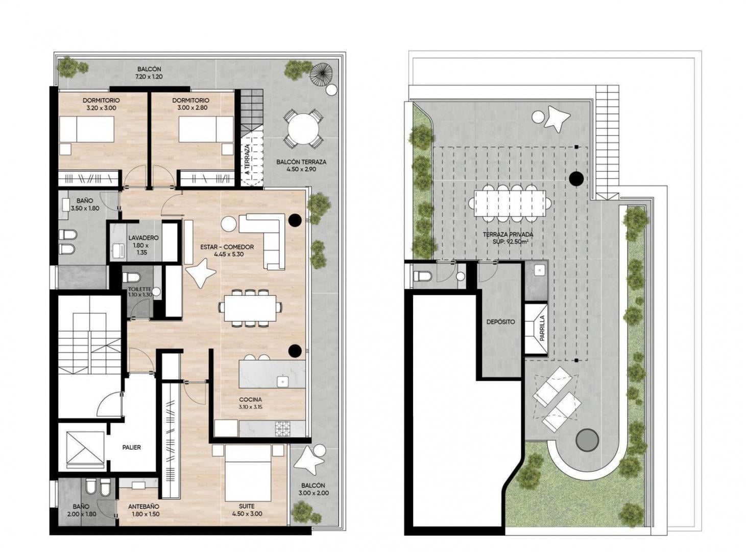 Foto de VENTA DEPARTAMENTO DE 3 DORMITORIO CON BALCON, TERRAZA EXCLUSIVA Y, imagen 5