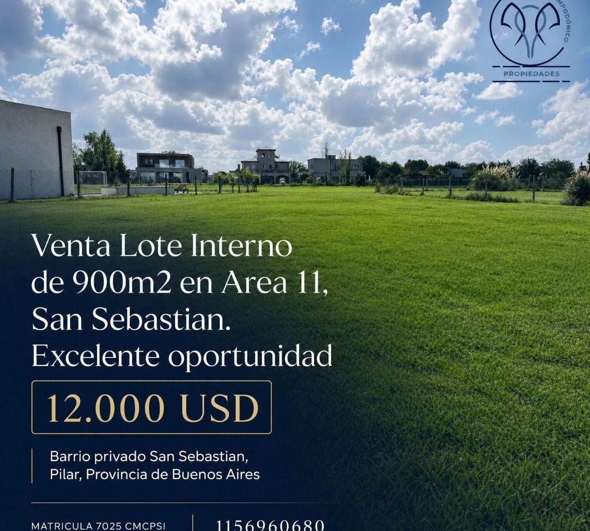 Foto de Venta hermoso lote interno de 900m2 en San Sebastián área 13 excelente, imagen 5