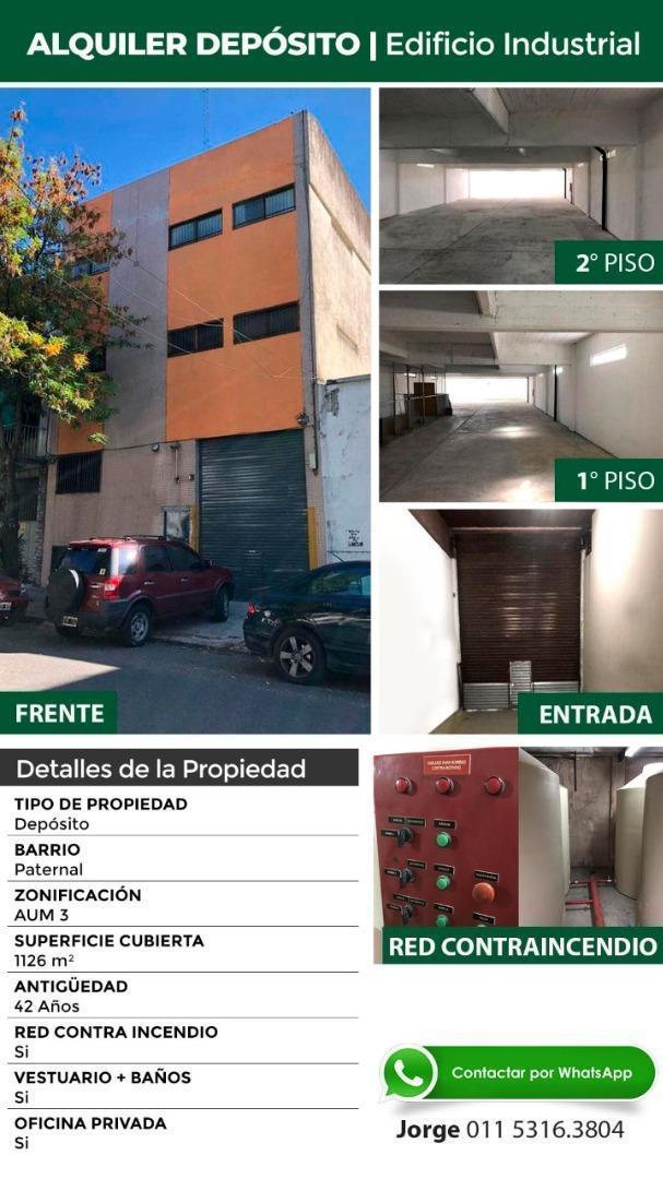Foto de Alquiler Galpon Fabrica Deposito Textil Paternal Mas 1100 m2, imagen 5