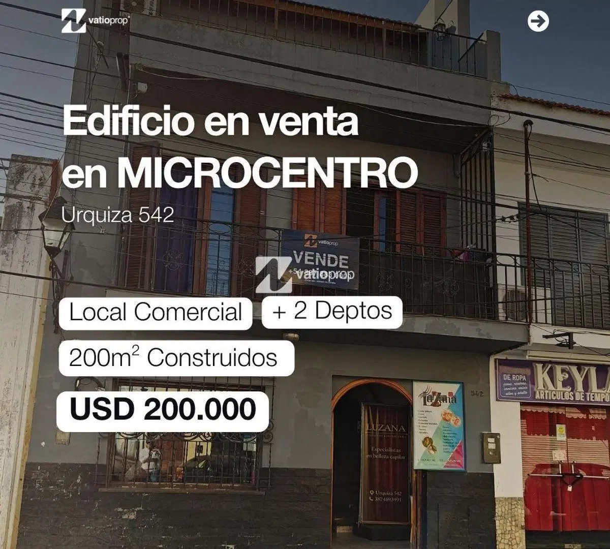 Edificio 200m² en Urquiza al 500 con potencial comercial 2