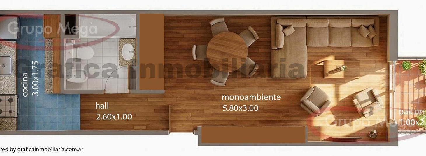 Departamento en Villa del Parque