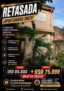 VENTA CASA DOS AMBIENTES MONTE GRANDE