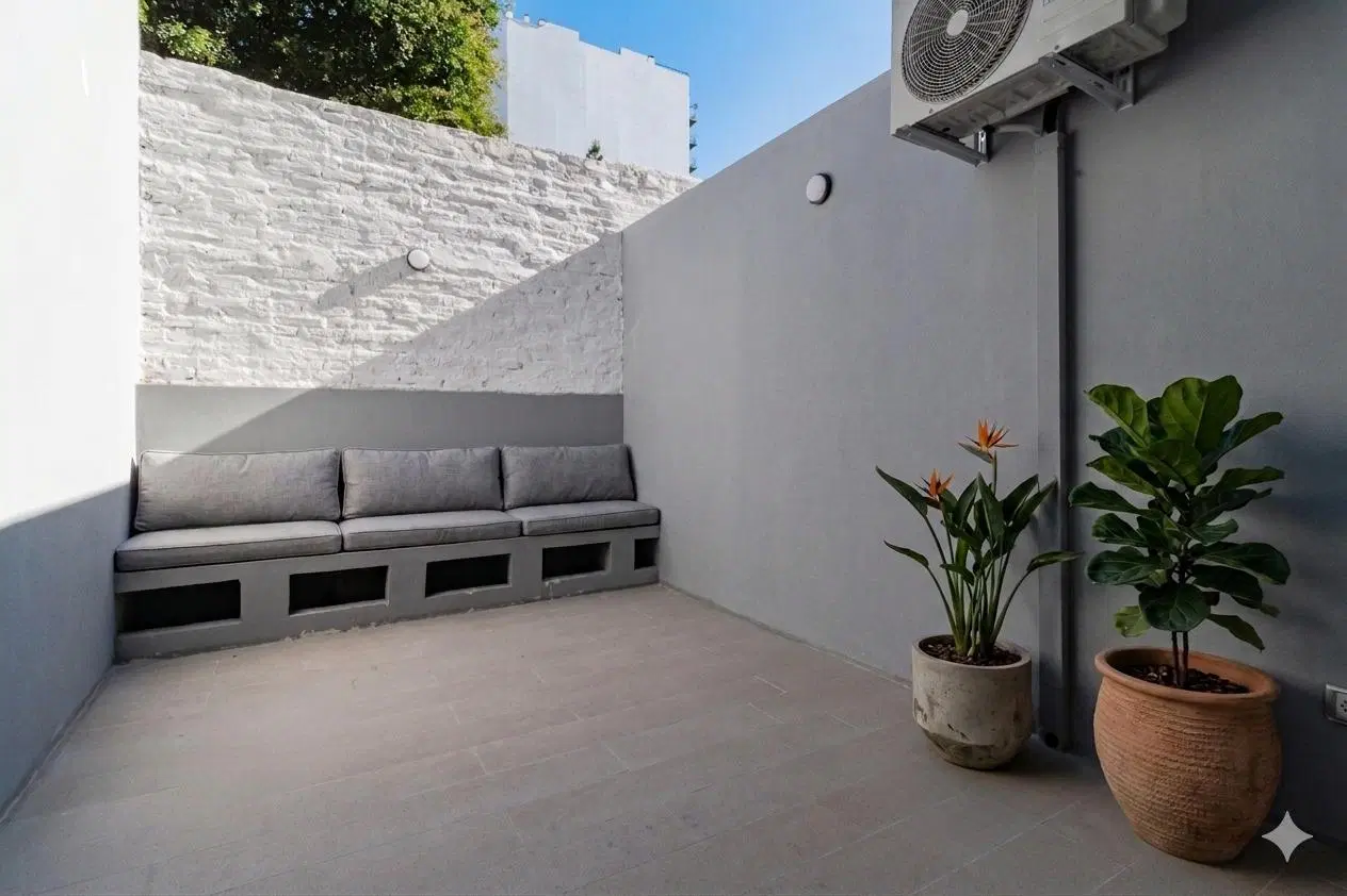 Departamento Monoambiente Alquiler Belgrano a Estrenar Piscina SUM Parrilla Terraza Verde 2