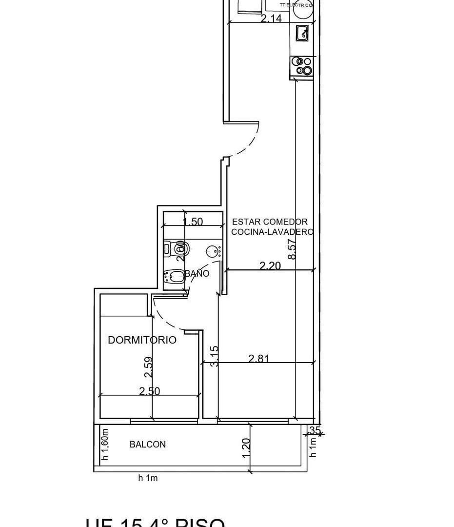 Foto de Departamento EN VENTA DE DOS AMBIENTES COGHLAN A ESTRENAR, imagen 4