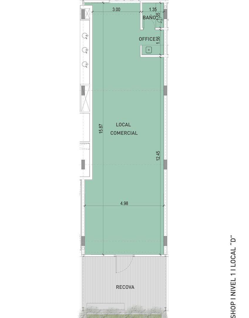 Local en Centro Comercial y Corporativo - ACCANTO - Nuevo Malagueño - Local N1-105
