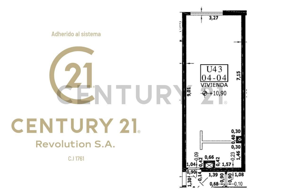 Foto de Venta Monoambiente de categoría (3dF) con balcón - Apto crédito en, imagen 4