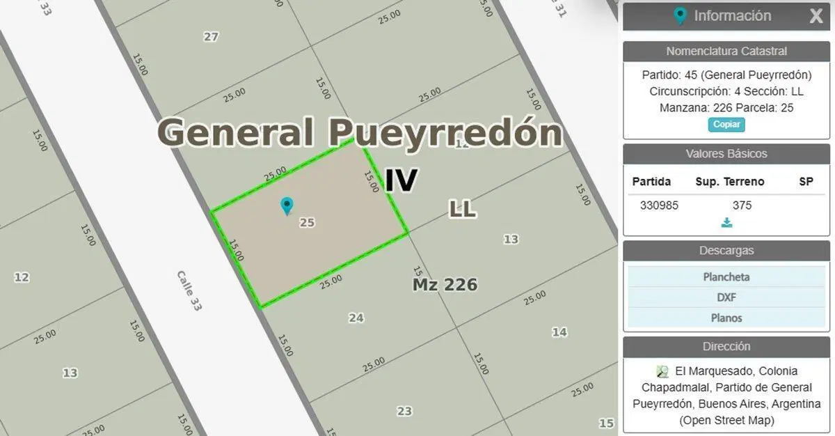VENTA LOTE 375 MT. TRES CUADRAS DEL MAR,MARQUESADO 4