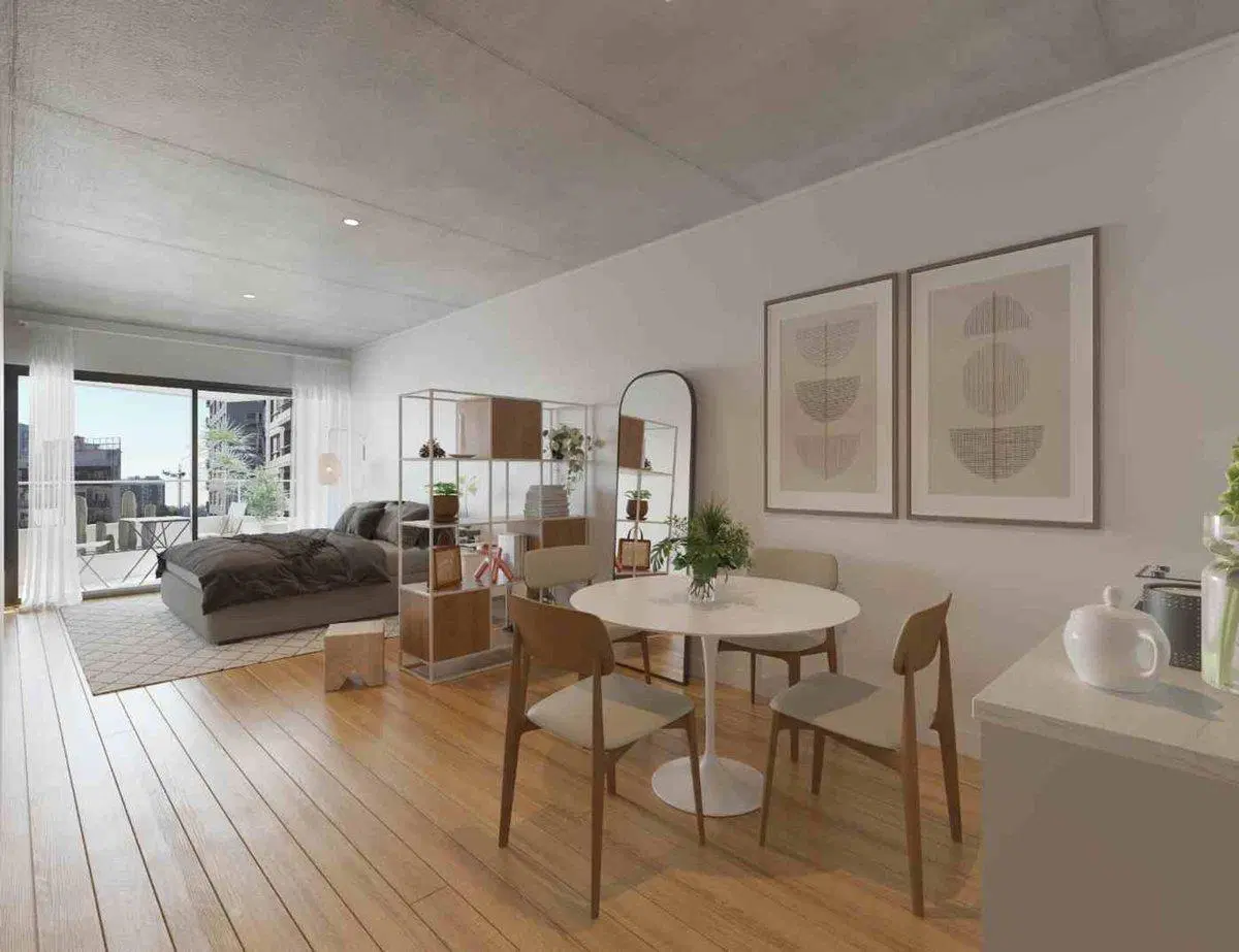 Venta Monoambiente Palermo con Balcón Pozo 2