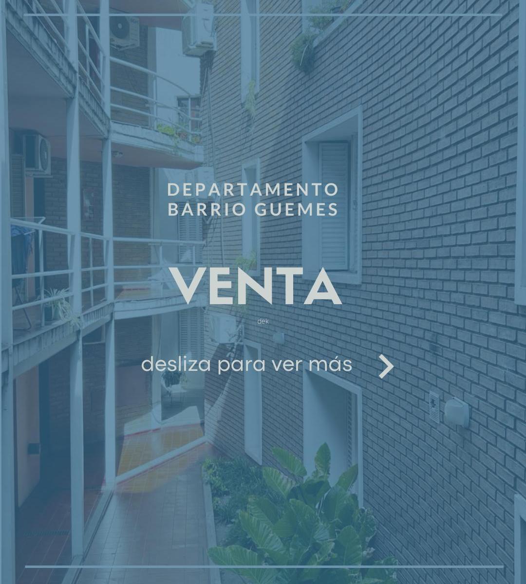 Güemes, 1 Dormitorio Apto Credito! 3