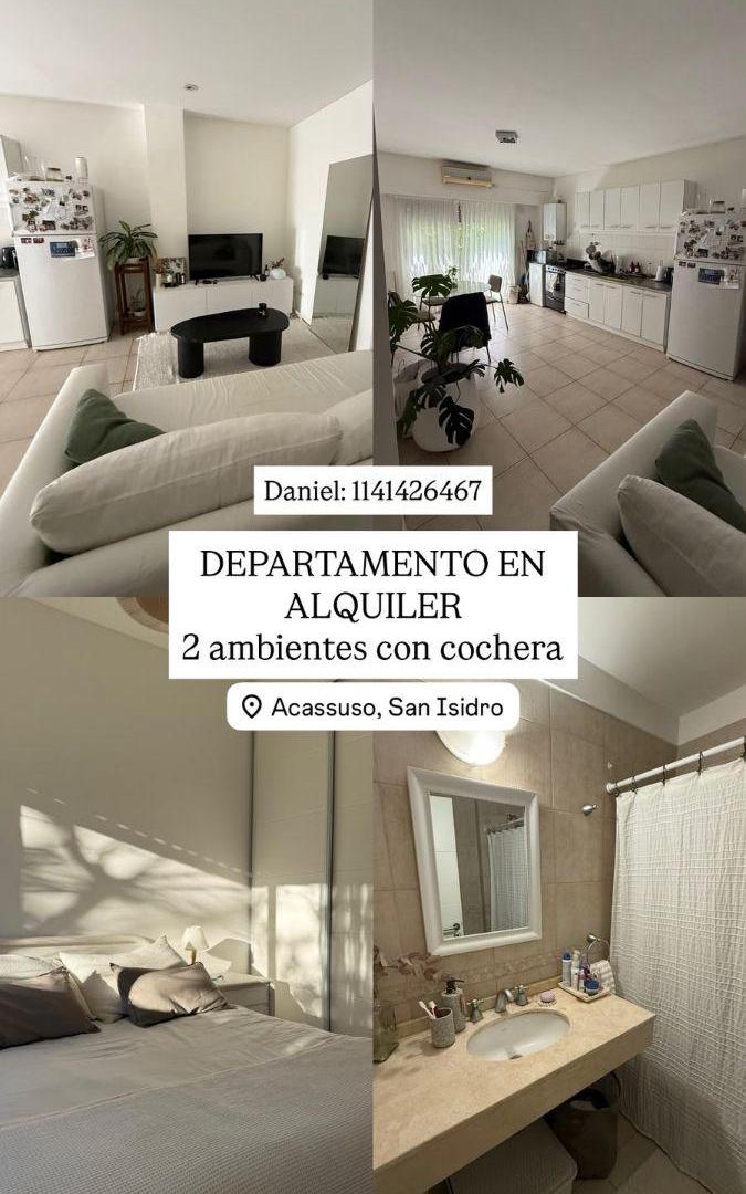 Foto de Departamento de 45 m² con 1 dormitorio en alquiler, Acassuso, San, imagen 1