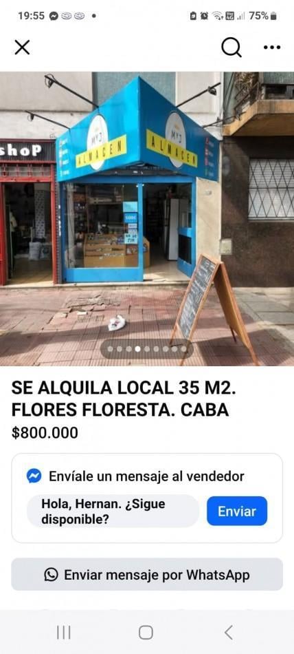 Foto de SE ALQUILA LOCAL COMERCIAL 36 m2. RECICLADO CON PATIO. FLORESTA CABA, imagen 1