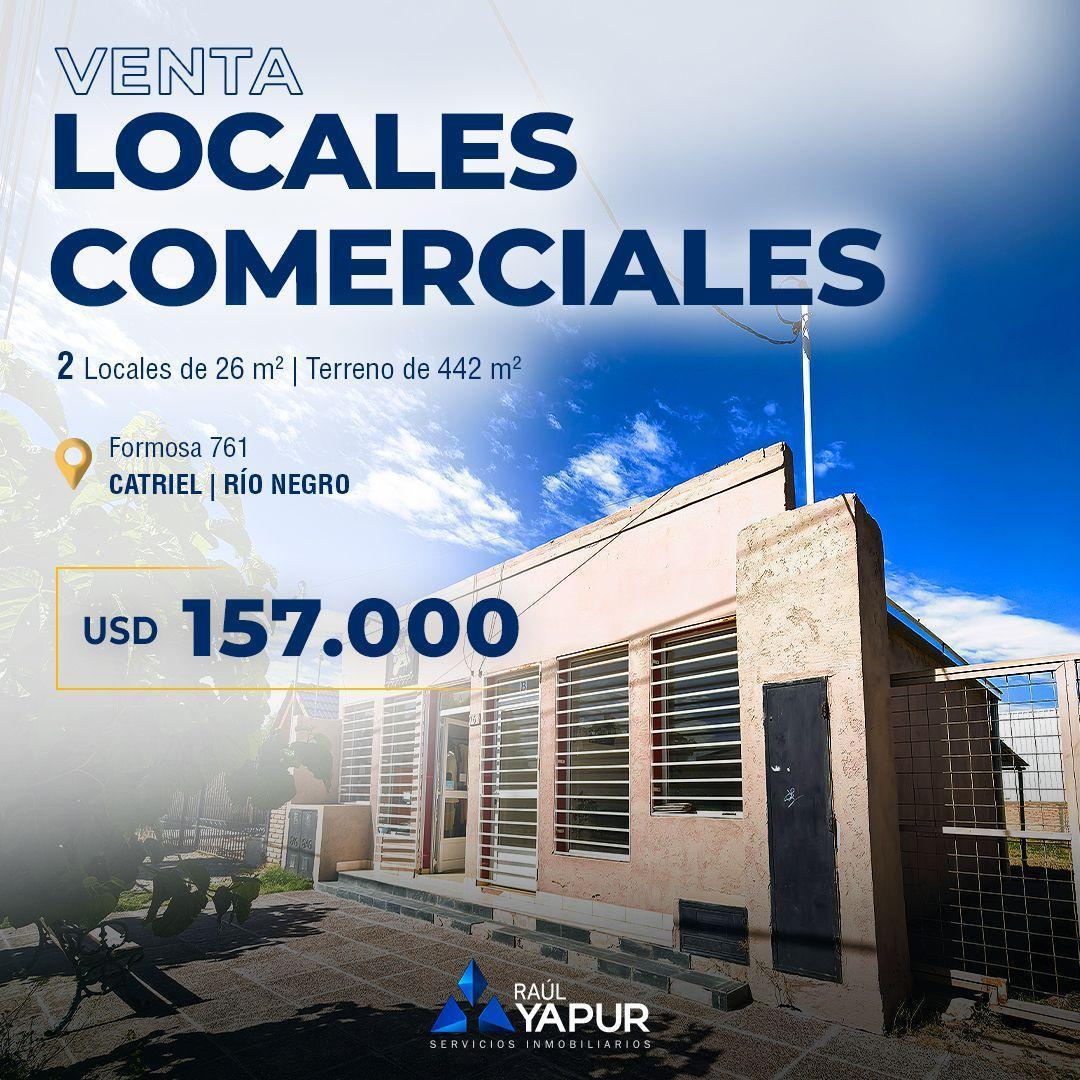 VENTA, 2 LOCALES COMERCIALES + TERRENO | CATRIEL