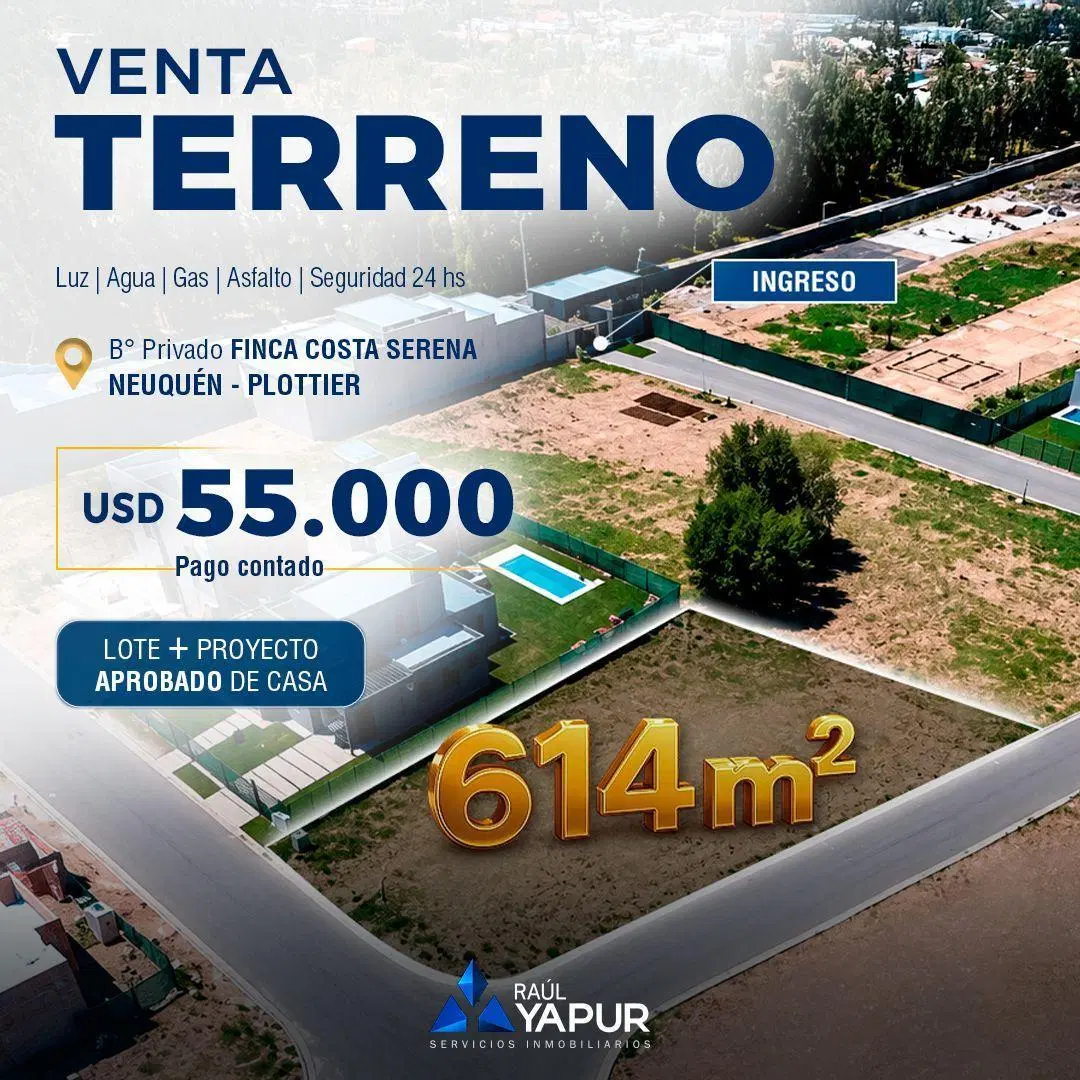 Lote en esquina con servicios completos y proyecto aprobado, listo para construi 1