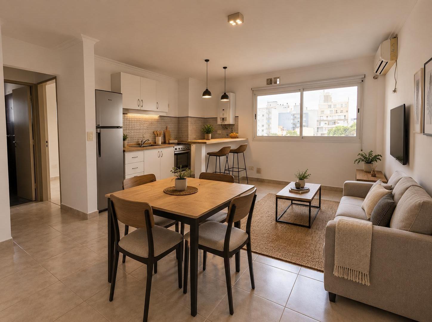 Departamento de 1 dorm y medio en alquiler en Barrio Cofíco