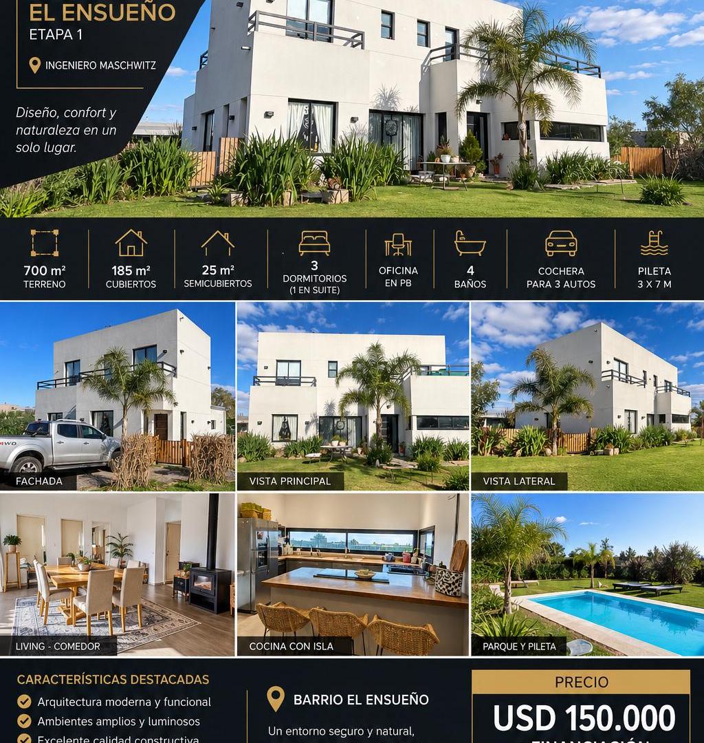 Foto de Casa Premium de Diseño en Venta | Barrio Cerrado El Ensueño – Etapa 1 |, imagen 2