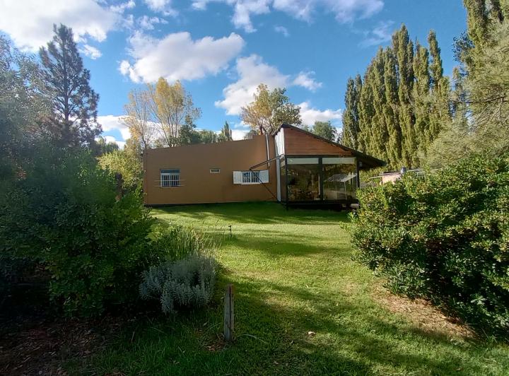 Vendo terreno grande con 8 casas, quincho, galpón, forestado 3