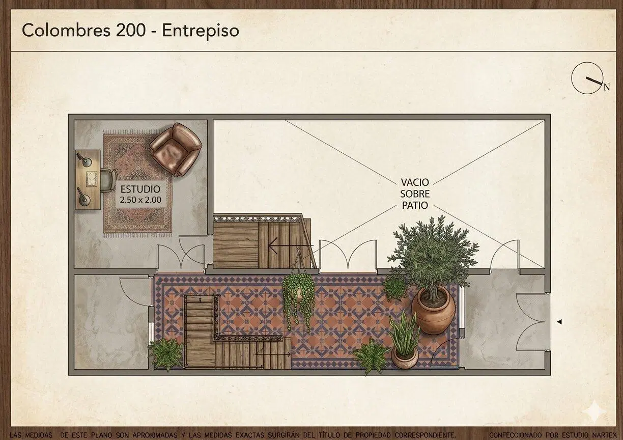 Venta departamento 3 ambientes mas estudio y patio 5