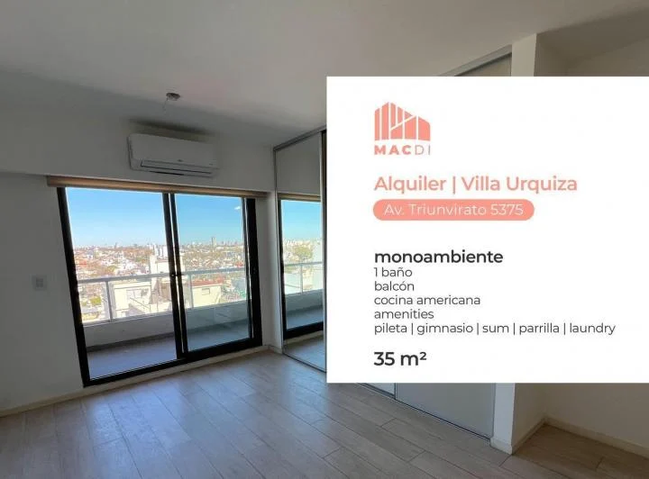 Excelente Dpto. en Alquiler con full amenities. 1