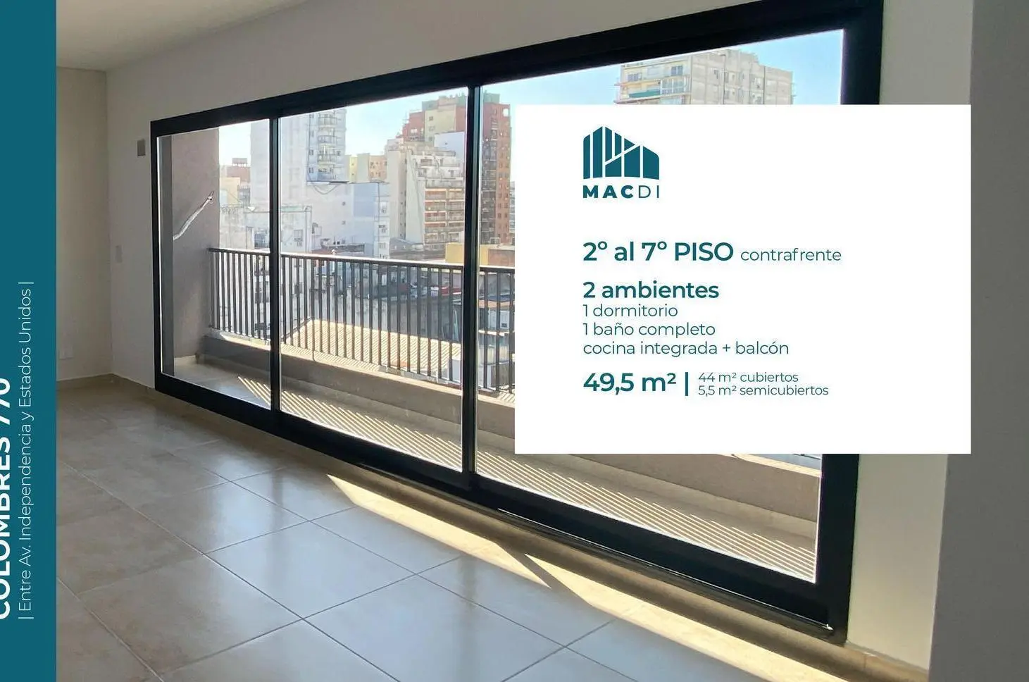 Excelente Departamento 2 ambientes a estrenar en Venta en Boedo 2