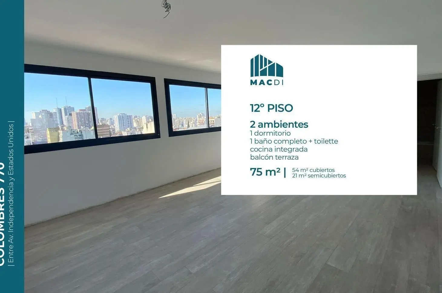 Excelente Departamento 2 ambientes a estrenar en Venta en Boedo 2